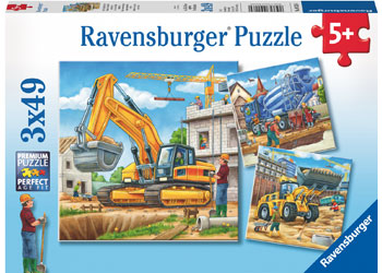 Ravensburger Construction Vehicle 3x49pc Puzzle